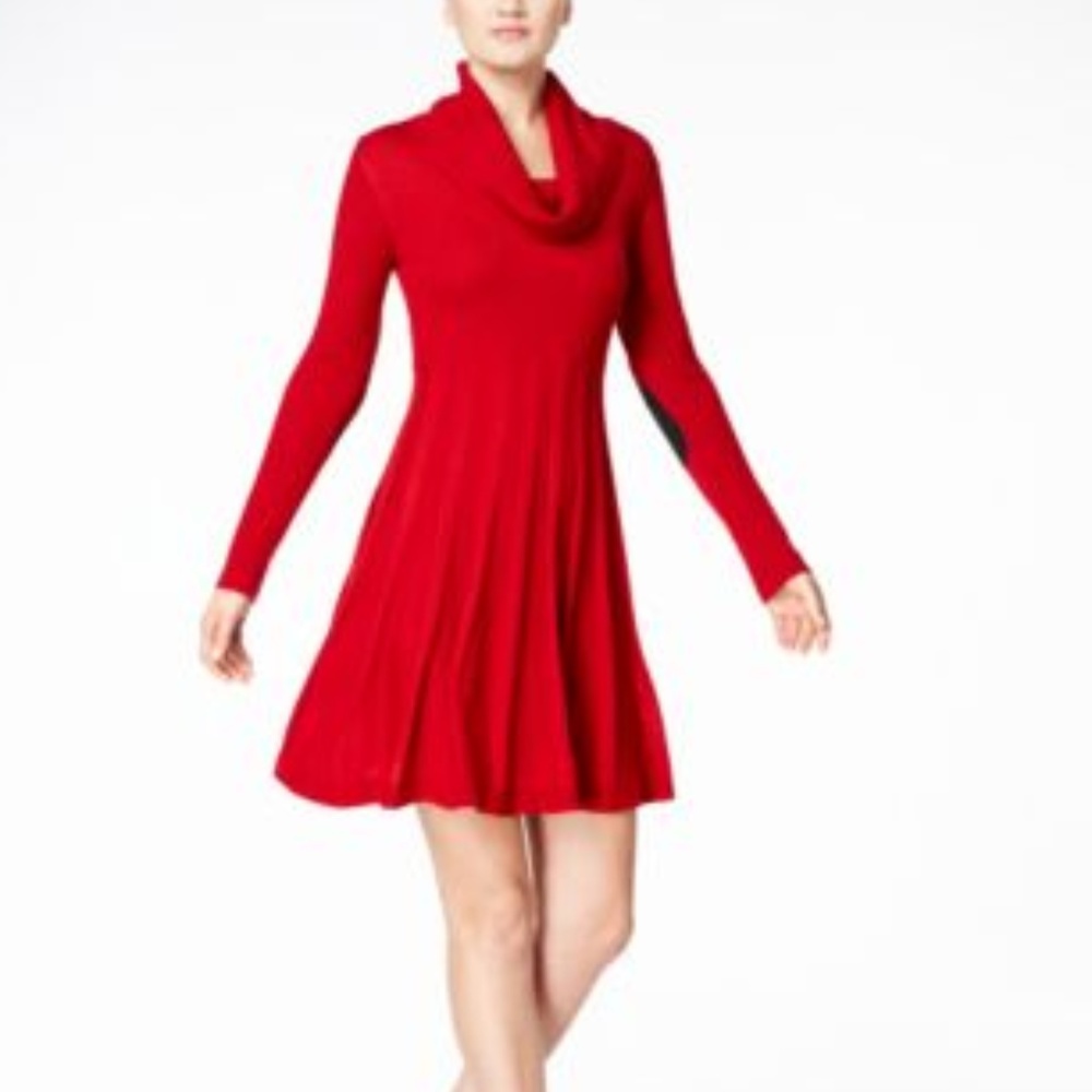 Calvin Klein Women's Fit & Flare Sweater Dress